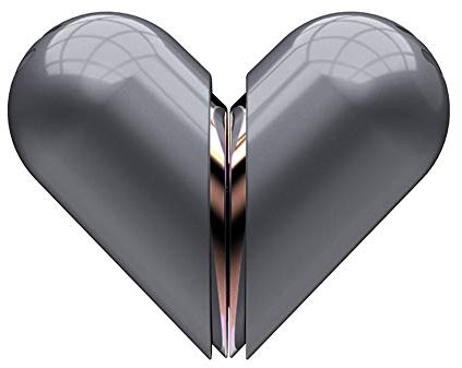 Aromatherapie Auto Entlüftung Lufterfrischer Aromatherapie Diffusor Heart Shape Auto Lufterfrischer Clip Car Air Freshener Auto Innendekor, Grau