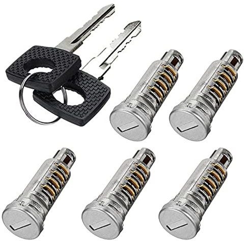 Pestelle 6707600205 Cinco Piezas de Barriles de Cerradura de Puerta con 2 Mismas Llaves para LT Mercedes Sprinter Vito W638 Cualquier Puerta Nueva
