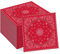 40 rote Bandana-Servietten, Western-Papierservietten, rotes Bandana-Partyzubehör