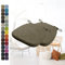Kimgull 2er Set Stuhlkissen mit Bändern Bequeme Waschbare Rutschfestes Sitzkissen Ideal für zu Hause und Gartendekoration, viele Farben und Größen zur Auswahl (43x40x5CM Hanfbraun)