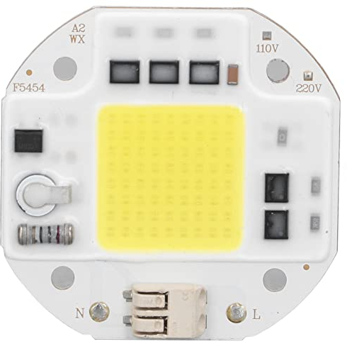 Hapivida High Power LED Chip 50W 70W 100W COB Lampen Perle 220V Lampenperlen Chip DIY Beleuchtung für Flutlichtstrahler (100W Kaltweiß)