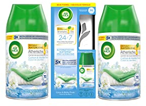Air Wick Freshmatic Max Starter-Set Cotton & Weißer Flieder 250ml + 2x Nachfüller Cotton & Weißer Flieder 250ml