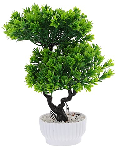 Cabilock Bonsaï Artificiel Réaliste en Pot - Plante Décorative Faux Pin pour Maison, Bureau, Salon Et Décoration Intérieure