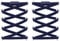RJ-Sport (2 Paar Elastische Schnürsenkel mit Schnellverschluss - Schnellschnürsystem für Einzigartigen Komfort und Starken Halt - mit Metallkapseln ohne binden (Navy Blau2)