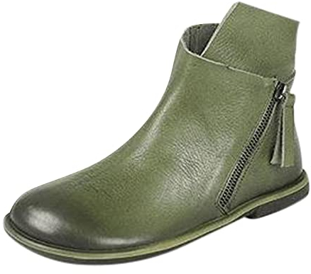 Kobilee Stivali Texani Donna Estivi con Tacco Camoscio Stivaletti Vintage Anfibi Stivali Cowboy Western Biker Stivali Equitazione 39 Invernali Stivali Texani Stivali Alti Pelle Bassi Corti