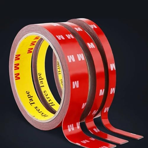 Automotive Double Sided Sticky Tape 6mm x 3m: Heavy Duty & Waterproof - Ideal for Car Number Plates, Body Panels - High Strength Durable Adhesive for Vehicles & More 6mm x 3m
