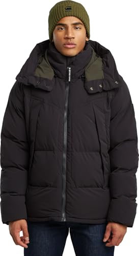 G-Star Herren G- Whistler Padded Hooded Jacke 2.0, Schwarz (dk black D25345-D518-6484), S