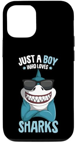 iPhone 12/12 Pro Just A Boy Who Loves Sharks Kids Shark Case