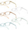 UrbanSky Lesebrille Nick - transparent-matte Lesebrillen aus leichtem Kunststoff (+1,00 dpt)