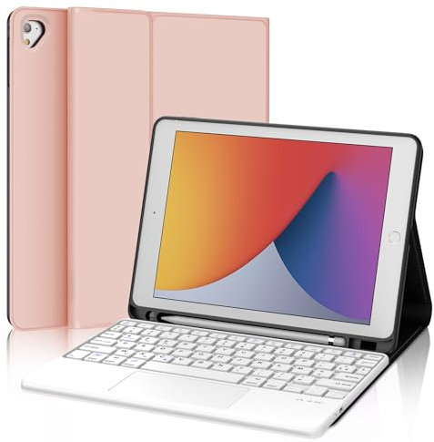 WINCHKING Clavier pour iPad 6 ème - Coque Clavier pour iPad 9,7 Pouces (6ème / 5ème), Trackpad Multi-Touch, AZERTY,