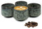 Pheniox | Cappuccino Tassen Set Tibet Light Green | 4-teilig | 180 ml | hochwertige Tassen aus Steingut | ohne Henkel | spülmaschinenfest | Kaffee | Espresso | Mokka | Geschenk Mann Frau