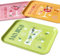 Set Of 3 Large Cocktail Serving Trays 36x25cm Melamine Summer Fruit Drink Outdoor Dining