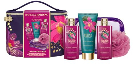Baylis & Harding Boudoire Tropical Paradise Luxury Vanity Bag Gift Set (Pack of 1) - Vegan Friendly