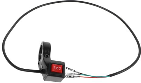 Commutateur de Vitesse pour Électrique Positions pour Puissance Montage sur Guidon Accessoire Polyvalent pour Motocyclettes et Scooters