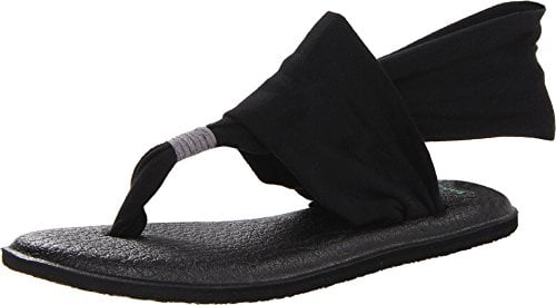 sanuk Damen Yoga Sling#2 Zehentrenner, Schwarz (Black), 40 EU
