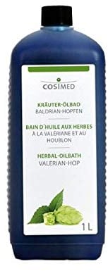 Kräuter-Ölbad Baldrian-Hopfen 1 l Flasche Badezusatz