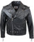 LEDER24H Herren Lederjacke Motorradjacke Biker Jacke Winter Sommer 2010, Schwarz, M