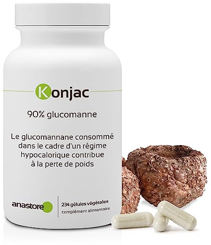 KONJAC * 371 mg / 234 gélules * Titré à 90% de glucomannane