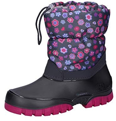 Spirale Maja, Stivali da Neve Bambina, Grigio/Fucsia, 24 EU