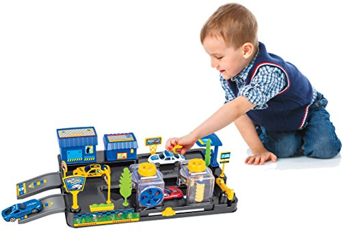 Brigamo ⛽ Auto Spielzeug Waschanlage Set inkl. 2 x Spielzeugauto & funktionierender Waschstraße ⛽