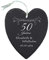 Geschenke 24 Schieferherz – Goldene Hochzeit (Natur): persönliches Schiefer Herz mit Namen Gravur und Datum – Geschenkidee 50 Jahre Ehe, 50. Hochzeitstag, Goldhochzeit