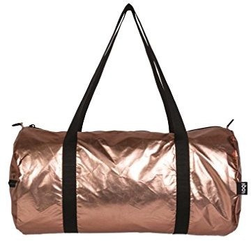 LOQI METALLIC Weekender - Reisetasche, 50 cm, 24.5 Liter, Matt Rose Gold