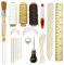 Kit di strumenti per rilegare,23 PCS di prima qualità,per cucire libri fai da te con copertina cuoio e pagine in carta,che include aghi,filo cerato,punteruolo e altro ancora foto principale