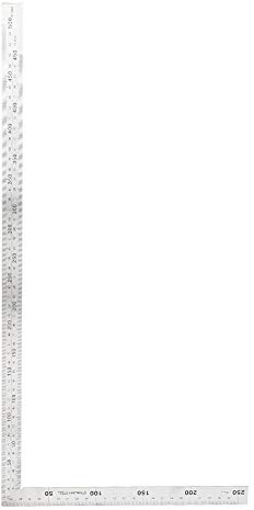 90 Grad Winkelsucher Lineal Edelstahl leicht ablesbar quadratisches Layout Vorlage Werkzeug 500 mm x 250 mm