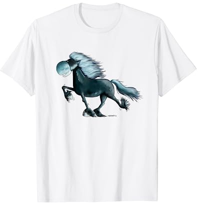 Islandpferd Rappe Pferd Gangpferd Im Tölt Isländer Reiter T-Shirt