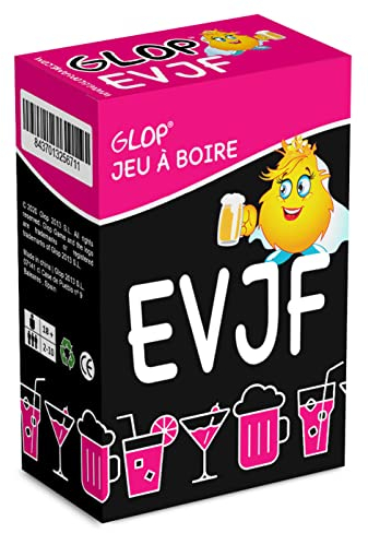 Glop Enterrement de Vie de Jeune Fille - EVJF - Jeu à Boire - Jeu Evjf - Bride to Be - Team Bride - Jeux de Cartes Adulte - Jeu de Société Pour Apéro & Soirées - 100 Cartes
