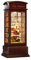 Uonlytech Weihnachtswasser glitzernden musikalischen Schneekugel Laterne Telefonzelle Ornament Weihnachtsmann Dekoration Vintage Christmas Night Light Spieluhr ohne Batterien