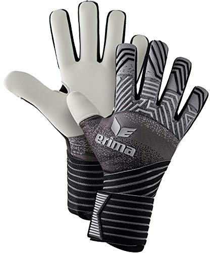Erima Unisex Erwachsene FLEX RD Pro Torwarthandschuhe (7222002), schwarz/grau/weiß, 11