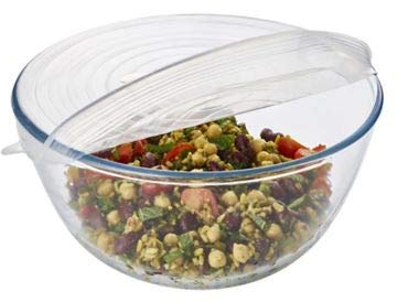 Lakeland Clear Reusable Silicone Stretch Lids (Pack of 6 assorted sizes)