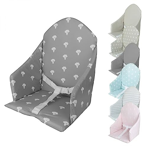 Monsieur Bébé - Miam Universal-Sitzkissen mit Gurt für Babyhochstuhl - 7 Farben