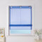 ESLIR Raffrollo ohne Bohren Raffgardinen mit U-Haken Ösenrollo Voile Gardinen Transparent Vorhänge Modern 1 Stück Blau #1 BxH 80x130cm 1 Stück