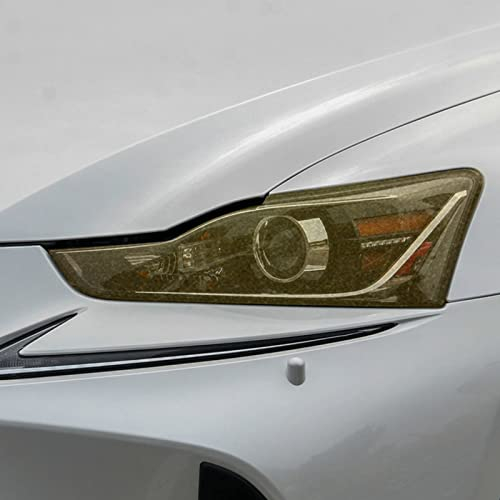 Autoscheinwerferschutzfolie Transparent Schwarz TPU Aufkleber Zubehör, Für Lexus is 2016-2020 is 200t 300h 250 F Sport