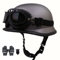 Beyswage Vintage Style Jet-Helm, DOT/ECE Zertifiziert, Rollerhelm für Damen Herren, 55~64CM, Schwarz