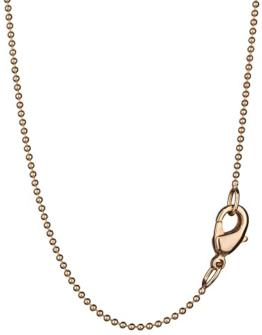 NKlaus elegante Kugelkette rund 925 Silber 1,2mm breite Halskette Collier dünn