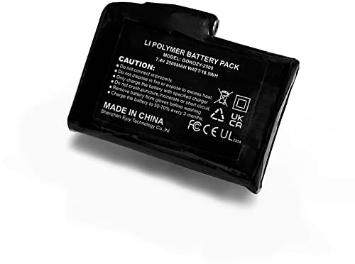 Gokozy Batería de Gokozy guantes calentados 7.4V 2500mAh