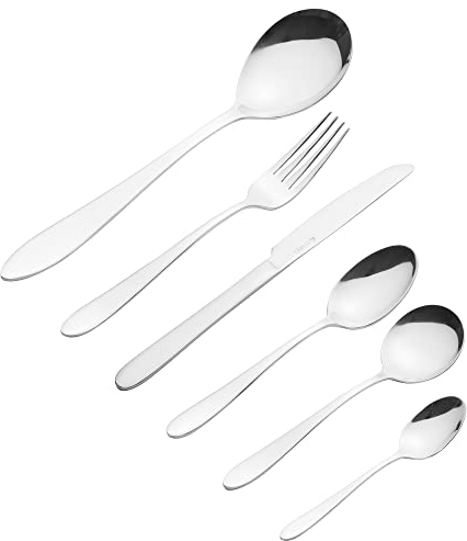 Viners bury 18/0 42 Piece Cutlery Set, 0306.010, Silver