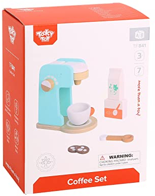 Tooky Toy Service à café en bois, vaisselle de jeu