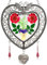 KY&BOSAM Baum des Lebens Herz Sonnenfänger I Love You Grandma Schmetterling Behänge für Fenster Sonnenfänger mit gepresstem echtem Blumenherz und Charme Geburtstagsgeschenke für Frauen Muttertag