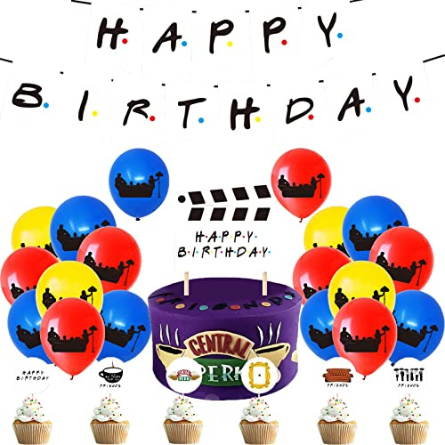 Freunde Tv-Show Geburtstag Deko Friends Tv Show Luftballons Friends Kuchen Deko Freunde Geburtstag Banner