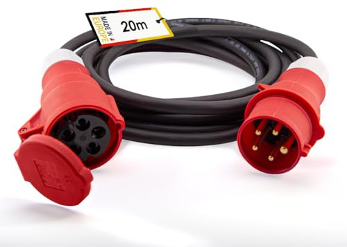 KlingerBorn CEE-Verlängerungsleitung H07RN-F 5G2,5 – 16A – 20m | Starkstrom & Kraftstrom – IP44 – ideal für Baustellen, Industrie & Heimwerken