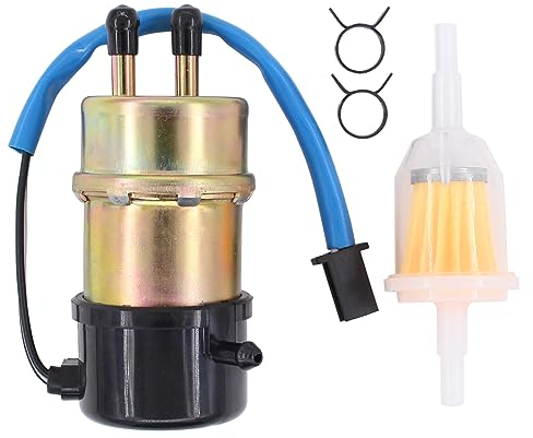 Elektrisch Benzinpumpe Kraftstoffpumpe 6mm Selbstansaugend Benzinfilter Schlauchschellen Motorrad Kraftstoff Pumpen elektrische Benzin Pumpe für Yamaha FJ 1200 1988-1997 XV 535 Virago 535 1987-2003