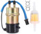 Elektrisch Benzinpumpe Kraftstoffpumpe 6mm Selbstansaugend Benzinfilter Schlauchschellen Motorrad Kraftstoff Pumpen elektrische Benzin Pumpe für Yamaha FJ 1200 1988-1997 XV 535 Virago 535 1987-2003