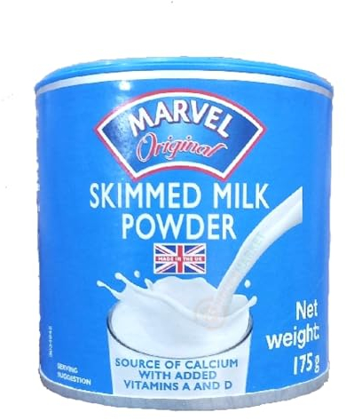 Gharana Swaad Ka Khazaana Marvel Original Dried Skimmed Milk Powder 175g | High in Protein |Non-Fat Instant Milk Powder | Dessert Ingredient | Source of calcium - Your Perfect Dairy Solution!