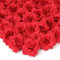MWOOT 50 Stück Rot Rosen Blumenköpfe, Seidenrosen Kunstblumen für Handwerk, Klein Gefälschte Blumen für DIY Hochzeit Party Festival Valentinstag Haus Garten Dekoration, 4,5CM Blumen Deko