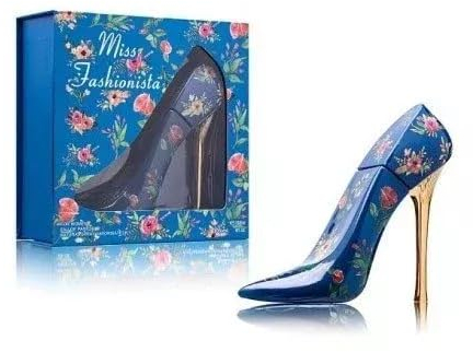 Damen Parfüm | Stiletto mit Blumenmuster 100 ml Eau de Parfum | Tiverton Miss Fashionista Blue