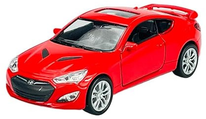 Welly Hyundai Coupe Genesis II Rot Ab Facelift 2012 1/34-1/39 Metall Modell Auto Die Cast Neu im Kasten